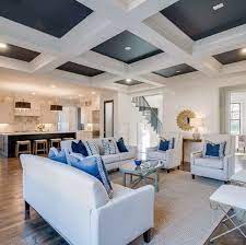 Blue is a great color to build into your kitchen design. Top 50 Best Coffered Ceiling Ideas Sunken Panel Designs
