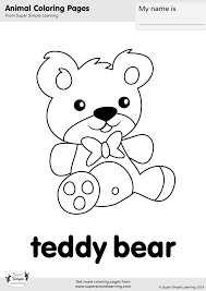 35+ printable teddy bear coloring pages for printing and coloring. Teddy Bear Coloring Page Super Simple