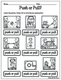 Push And Pull Worksheets A Force And Motion Activity Digital And Printable Motion Activities Force And Motion First Grade Science