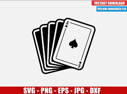 Most often, each card bears one of several pips (symbols) showing to which suit it belongs; Ace Of Spades Cards Svg Free Cut File Cricut Silhouette Freebie Playing