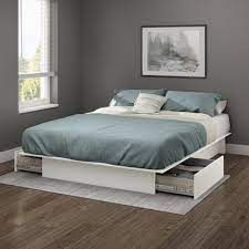 South shore twin platform bed with storage drawer and mattress, black/tan. South Shore Soho Storage Platform Bed With 2 Drawers Queen Walmart Com Walmart Com