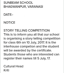 What did the singular tell the plural? Your School Is Going To Hold An Interschool Storytelling Competition You Haveto Put Up A Notice On Brainly In
