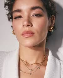 Blythe 18k Gold Vermeil Strand Necklace in Green Onyx