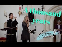 Hochzeitslied A Thousand Years Vocal Collage Sangerin Lila Und Der Singende Pfarrer J Rohrbach Youtube Hochzeitslieder Lila Hochzeit Hochzeit