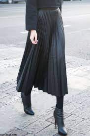 Order online, delivered to your door. Pleated Leather Skirts Fashion Leather Pleated Skirt Long Leather Skirt