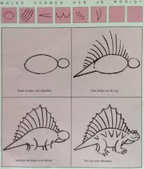 Dinosaurussen kunnen heel makkelijk te tekenen zijn als je weet hoe je moet beginnen. Dino Leren Tekenen Leer Tekenen Knutselen Dinosaurus Strijkparels Dino