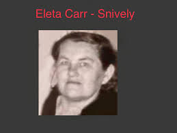 Eleta Mildred Carr Snively (1909-1972)