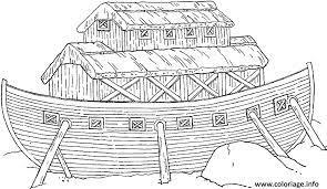 Coloriage Arche De Noe Qui Attend L Eau A Imprimer Arche De Noe Coloriage Coloriage Bateau