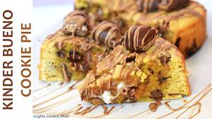 Love chocolate chip cookies and pies? Kinder Bueno Cookie Pie Recipe Youtube