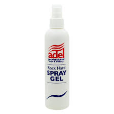 But be cautious to choose the special spray. Spray Hair Gel Adel Professional Rock Hard Set Adel
