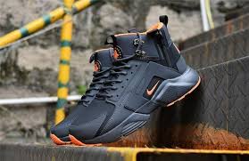 Black And Yellow Nike Huaraches New Arrival Nike Huarache X Acronym City Mid Leather Winter Men S Running Sports Shoes Carbon Orange Mens Nike Shoes Nike Air Huarache Sneakers Men Fashion