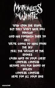 Motionless In White Abigail Motionless In White Lyric Quotes Lyrics