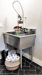 stainless steel utility sink