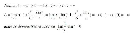 Vom face acum un pas suplimentar, către o limită pentru care nu sunt suficiente cunoștințele pe care le poate obține un elev obișnuit la gimnaziu. Limita Cand X Tinde La Infinit Din X X 3 6 Sinx Brainly Ro