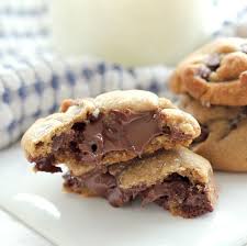 Nutella Stuffed Brown Butter Sea Salt Chocolate Chip Cookies Sea Salted Chocolate Chip Cookies Salted Chocolate Chip Cookies Food