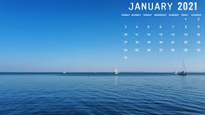 Just click on the size you want, and the wallpaper will open in a new window. January 2021 Calendar Desktop Wallpaper Hd Computer Background Image