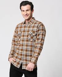 Green safety business pocket checks. Men S Casual Double Pocket Check Shirts