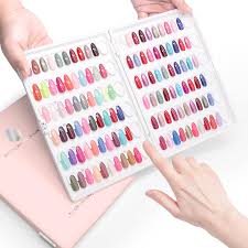 Amazon | C10ネイルカラーチャート サンプル帳 カラーガイド 色見本 チップ付き テープ不要 チップ取り出し可能 リサイクルでき (ピンク)  | I·B·N G | ネイルデザイン 通販