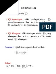 Contoh soal konvers, invers, dan kontraposisi adalah video ke 11/13 dari seri belajar logika matematika di wardaya college. Uji Konvergen Deret Pdf