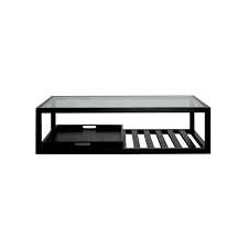 Ambassador Coffee Table With Tray In Black Freedom 715 Liked On Polyvore Featuring Home Furnitu Black Furniture Living Room Coffee Table Black Side Table