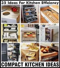They are usually relatively small and are great for when you just get out of college or you. 35 Ideas For Kitchen Efficiency Compact Kitchens