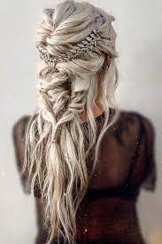 42 Boho Wedding Hairstyles For Tender Bride Hair Styles Bohemian Wedding Hair Boho Wedding Hair