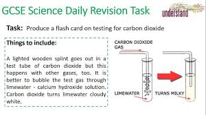 Gcse Science Daily Revision Task 52 Testing For Carbon Dioxide Gcse Science Science Daily Science