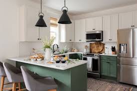 Hodedah kitchen island with spice rack, towel rack & drawer, white with beech top. Plan Your Kitchen Island Seating To Suit Your Family S Needs