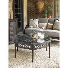 The intricate detailing and a stylish design, the island estate boca coffee table offers a lasting appeal you will enjoy for many years. Tommy Bahama Black Sands Hexagonal Patio Coffee Table In Deep Umber 01 3235 943gt 943tb