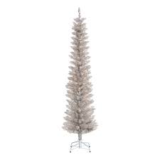 Madde ile ilgili olmayan, manevi. Holiday Time Pre Lit Rose Gold Tinsel Christmas Tree 6 Clear Walmart Com Walmart Com