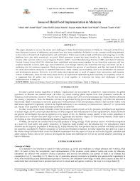 The global halal market estimated to be now. Pdf Issues Of Halal Food Implementation In Malaysia
