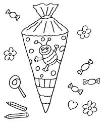 Malvorlage Schultuete Jpg Jpeg Grafik 673 800 Pixel Skaliert 78 Minnie Mouse Coloring Pages School Inspiration First Day Of School