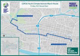 West George Street Glasgow Map Cop26: Over 20 Glasgow Road Closures As Friday Protest Route Revealed In  Full | Heraldscotland
