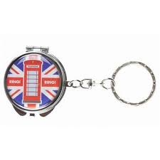 Porte Cles Miroir Cabine Telephonique Anglaise London Par Jack Evans Cabine Telephonique Anglaise Porte Cle Cabine Telephonique
