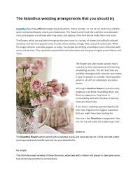 Our local florists craft fresh flower arrangements from daisy flowers, lily flowers, carnation flowers, hydrangea flowers, iris flowers, roses, sunflowers, and more! Lisianthus Arrangements Perfect For Weddings And Special Events By Wholeblossoms Issuu