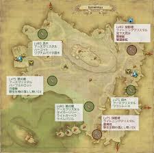 Ff14 漆黒エリアの通常採集場マップ 夢でもff14