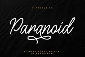 1) people receiving my emails say the font is correctly calibri. Download Paranoid Handwritten Script Font Fontsme Com