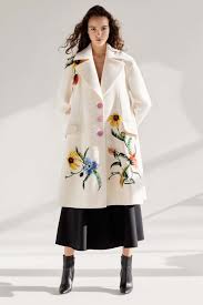 Create a lab coat pattern using an old lab coat or men's dress shirt. Carolina Herrera Pre Fall 2018 Collection Vogue