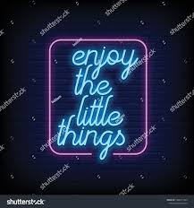 Ridgeback puppy with female accessories. Enjoy The Little Things For Poster In Neon Style Neon Signs Neon Fashion Neon