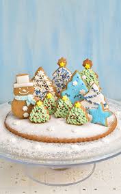 Get festive this christmas with these three cookie dough recipes and dozens of christmas cookie decorating ideas. Christmas Tree Cookie Winter Scene Haniela S Recipes Cookie Cake Decorating Tutorials