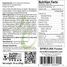 Buy Transition Nutrition 16 Oz Spirulina Powder Inca Raw