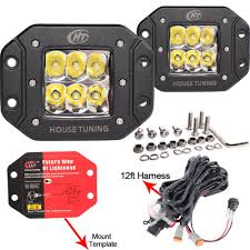 Flush mount led pods, aaiwa 40w 2pcs off road backup led light bar driving lights fog lamp for jeep bumper atv utv suv truck boat. House Tuning Cree Led 30w Spot Beam Offroad Led Flush Mount Lights Bac House Tuning