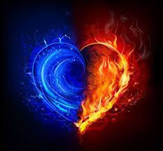 Hallo Meine Bessere Halfte Ich Bin Gerade Durch Deine Str Gefahren Und Habe Oben Licht Gesehen Ist Der Erker Dein Fire Heart Twin Flame Art Fire And Ice