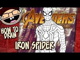 How To Draw Iron Spider Avengers Infinity War Narrated Easy Step By Step Tutorial Youtube Lego Black Spiderman Spiderman Coloring Black Spiderman