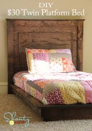 How to build a diy storage bed: 30 Pottery Barn Inspired Twin Platform Bed Shanty 2 Chic