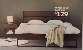 ikea trysil bed frame also comes in white 129 guest room ikea bed frames queen bed frame bed frame