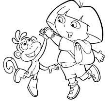 Coloring pages for boots 524286. Coloring Pages Of Dora And Boots Coloring Home