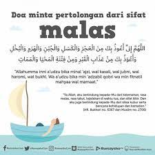 Doa Meminta Pertolongan Dari Sifat Malas
