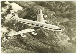 Famgus Aviation Postcards Pan American International Airways Boeing 707 Pan Am Boeing