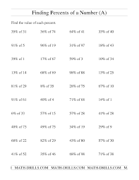 Finding Percents Of A Number A Decimals Worksheet Decimals Worksheets Fractions Decimals Decimals